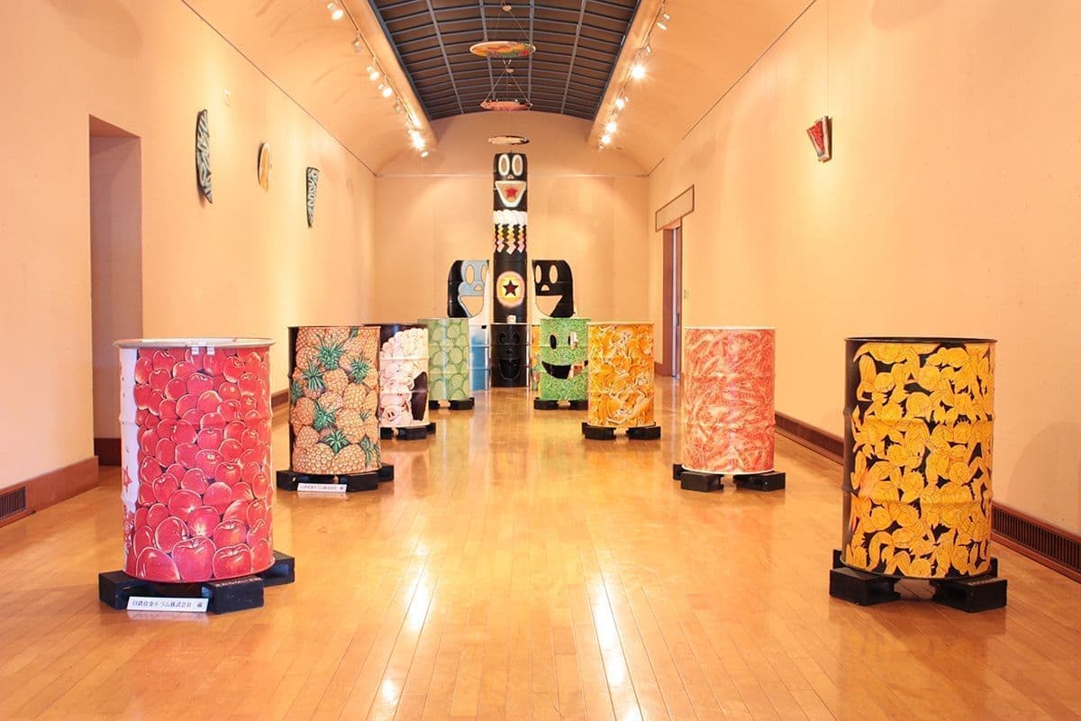 ふなばしアンデルセン子供美術館でのドラムカンアート作品