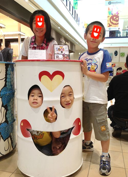 ドラムカンを使った子供ワークショップ