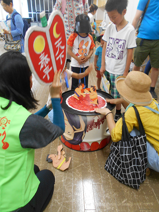 ドラムカンを使ったトントン相撲ワークショップ